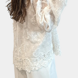 Iris Blusa Wild Bordado Encaje Colección Exclusiva Limitada