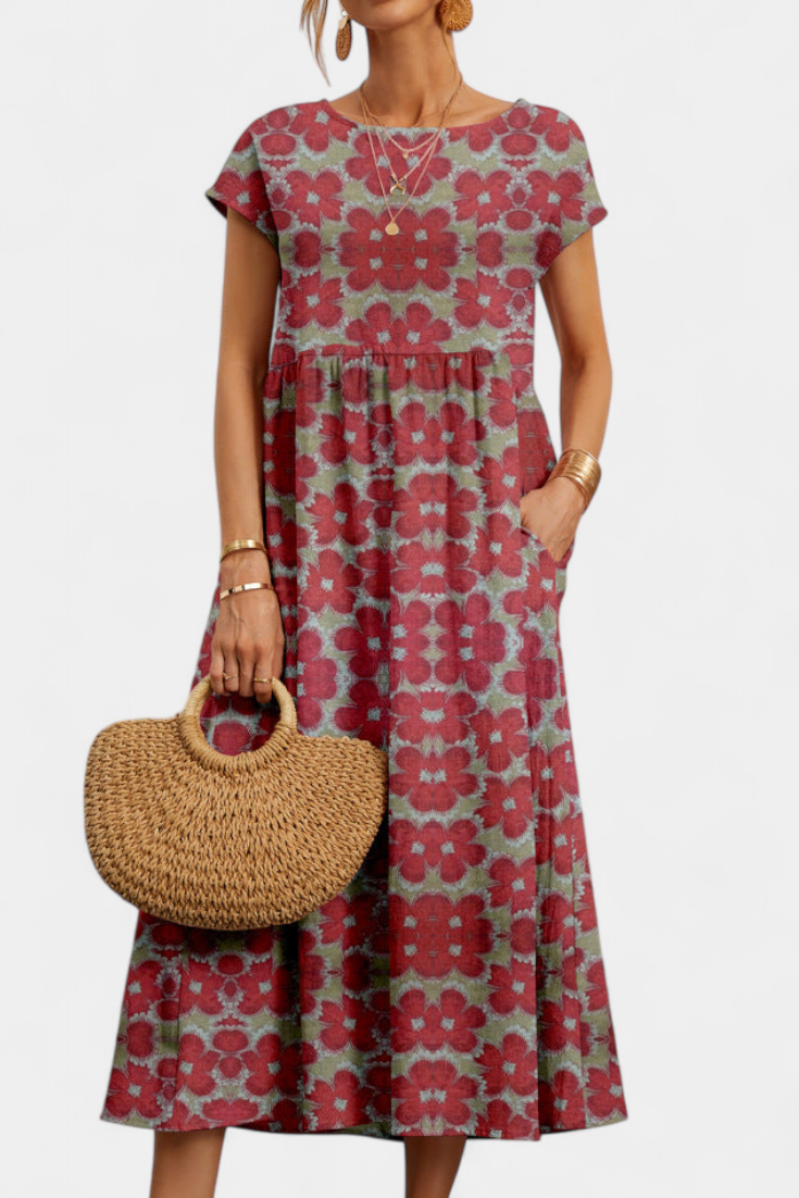 Yuridia Vestido Floral Chic Silueta Fluida Exclusiva