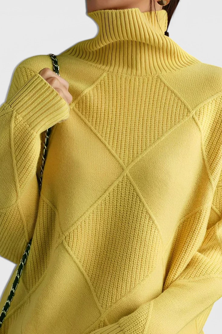 Jasmine Jersey de Cuello Alto Cachemira Edición Exclusiva
