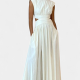 Jocelyn Conjunto Largo Minimalista Exclusivo Escote Alto