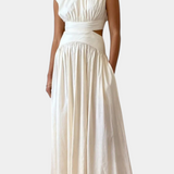 Jocelyn Conjunto Largo Minimalista Exclusivo Escote Alto