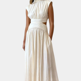 Jocelyn Conjunto Largo Minimalista Exclusivo Escote Alto