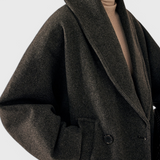 Helena Abrigo de Tweed Oversized Con Algodón Poliéster