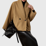 Helena Abrigo de Tweed Oversized Con Algodón Poliéster