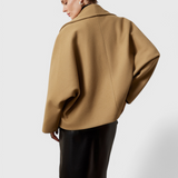 Helena Abrigo de Tweed Oversized Con Algodón Poliéster