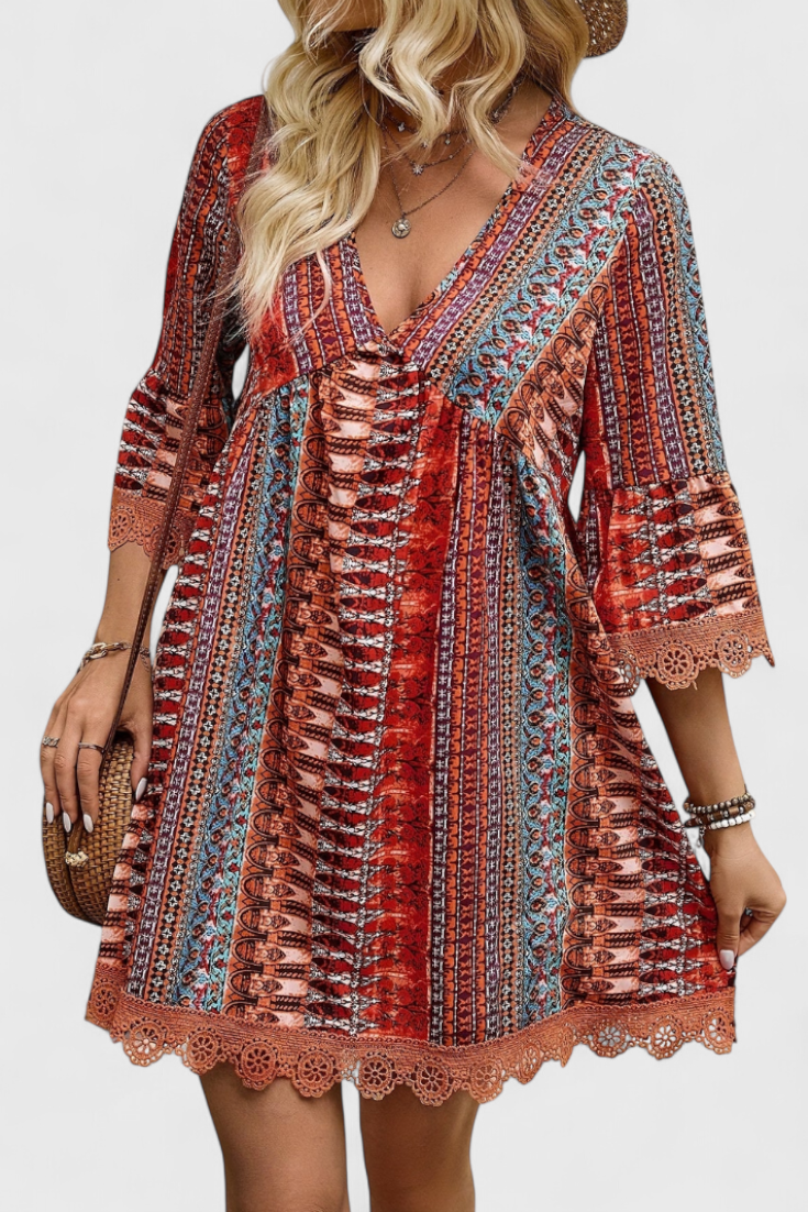 Axelle Vestido Boho Elegante Colección Seda Exquisita