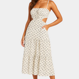 Luzia Vestido Midi Floral Colección Exclusiva Elegante