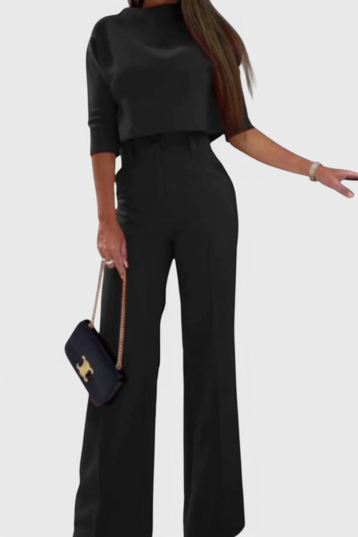 Cleo Conjunto Pantalón Y Top Algodón Y Poliéster Exclusivo