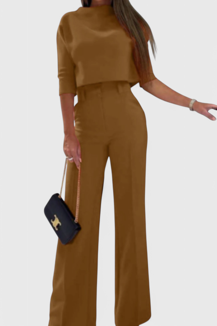 Cleo Conjunto Pantalón Y Top Algodón Y Poliéster Exclusivo