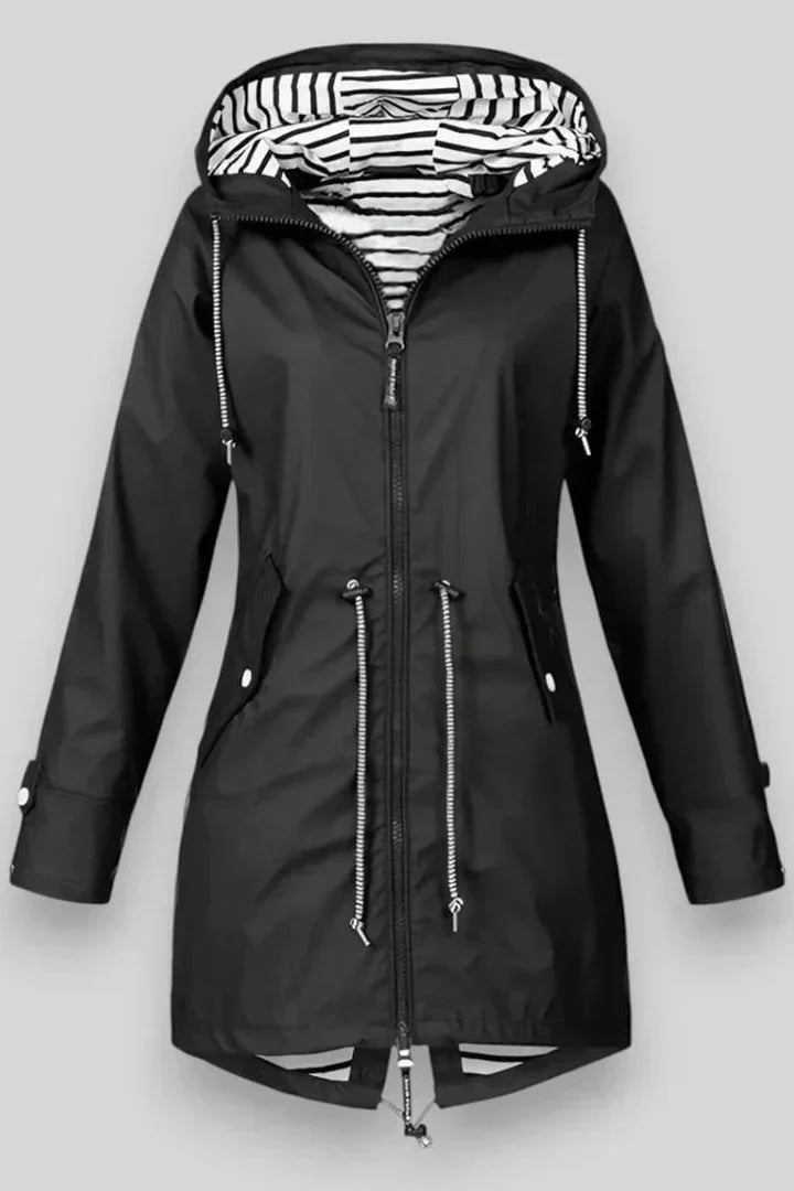 Aria Estilosa Chaqueta De Lluvia Impermeable Exclusiva