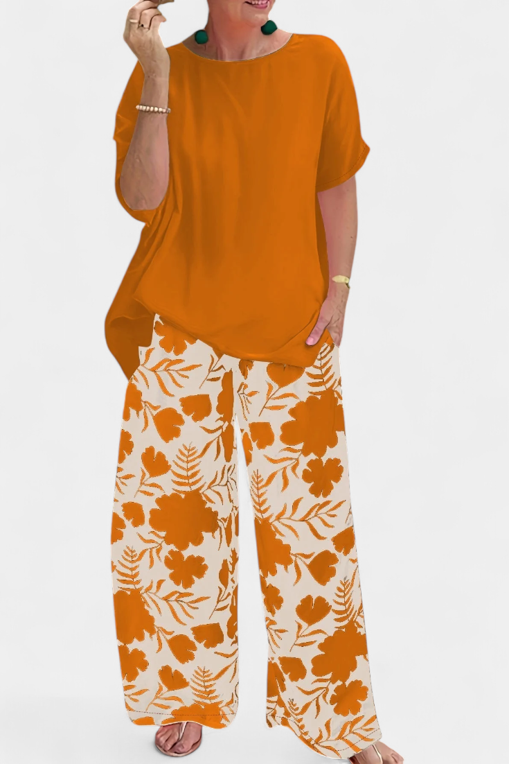 Aivy Conjunto Floral Dos Piezas Colección Toque Relajado