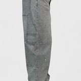 Dalia Jeans Pantalón Cargo Balloon Brillo Pedrería Elite