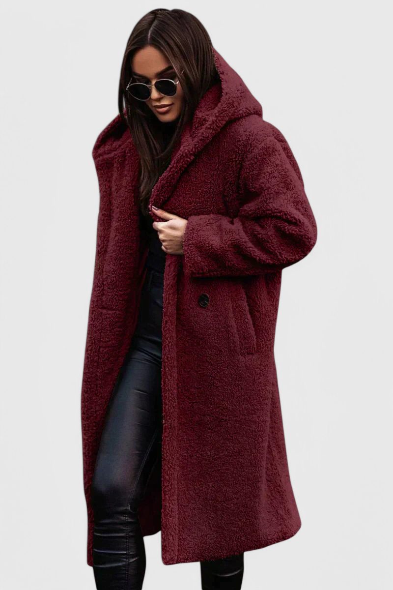 Mila Abrigo Largo de Piel de Oso Colección Exclusiva
