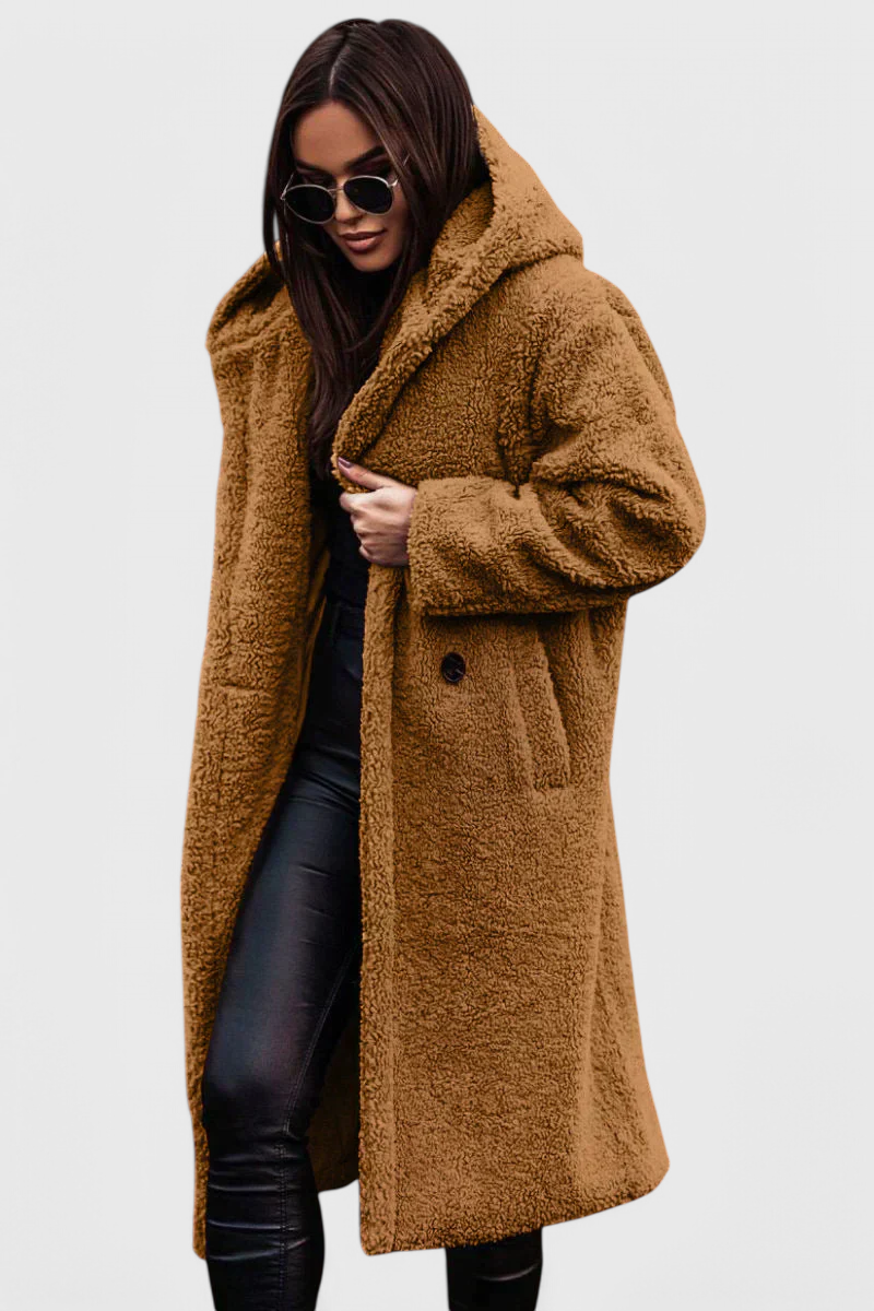 Mila Abrigo Largo de Piel de Oso Colección Exclusiva