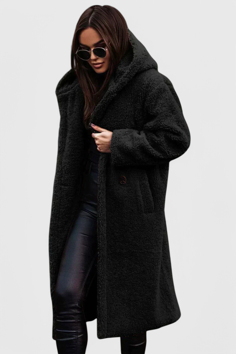 Mila Abrigo Largo de Piel de Oso Colección Exclusiva