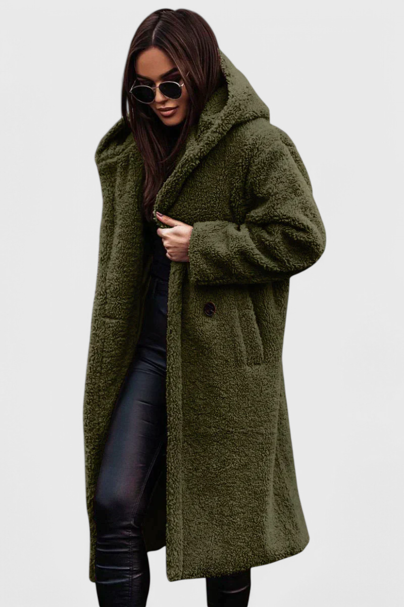 Mila Abrigo Largo de Piel de Oso Colección Exclusiva