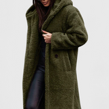 Mila Abrigo Largo de Piel de Oso Colección Exclusiva