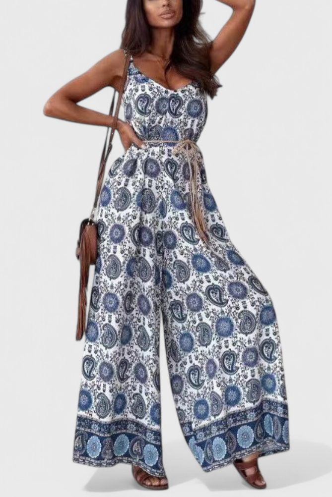 Gabriella Mono Pierna Ancha Estampado Audaz Exclusiva