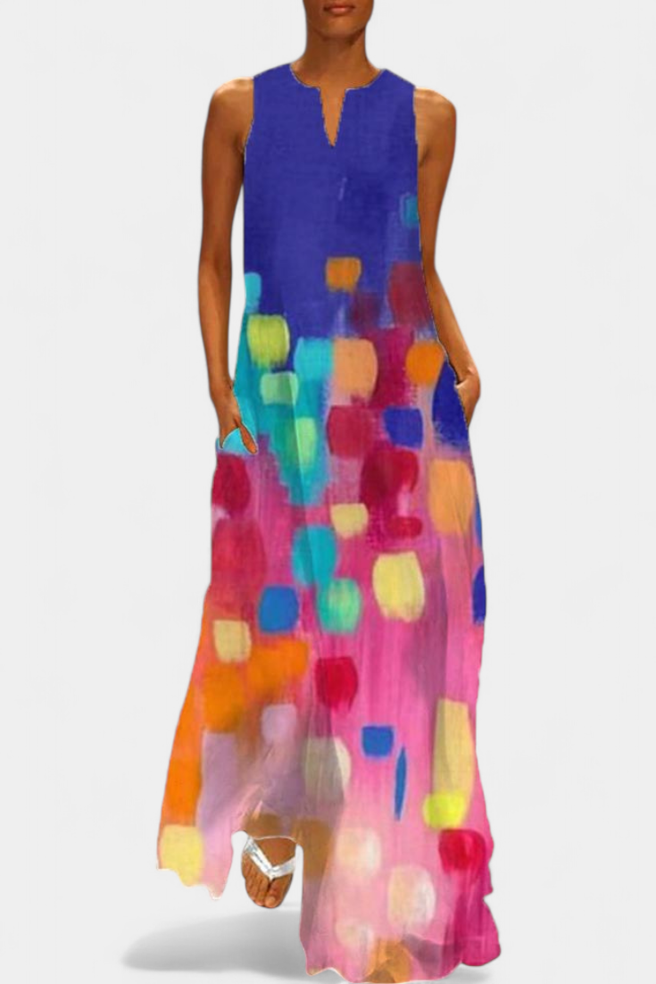 Enna Vestido Sin Mangas Escote V Colección Lujo Exclusiva