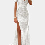 Molinas Vestido de Sirena Off Shoulder Lentejuelas Limitada