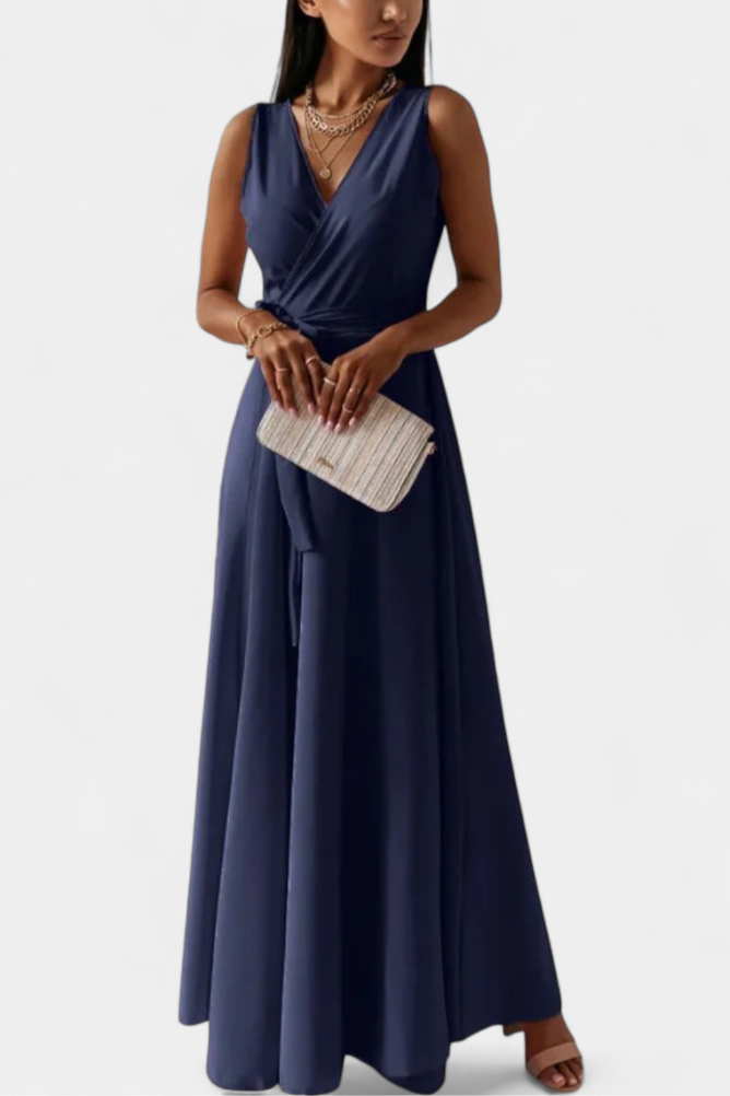 Marla Vestido Largo Silueta Fluida Tejido Suave Exclusiva