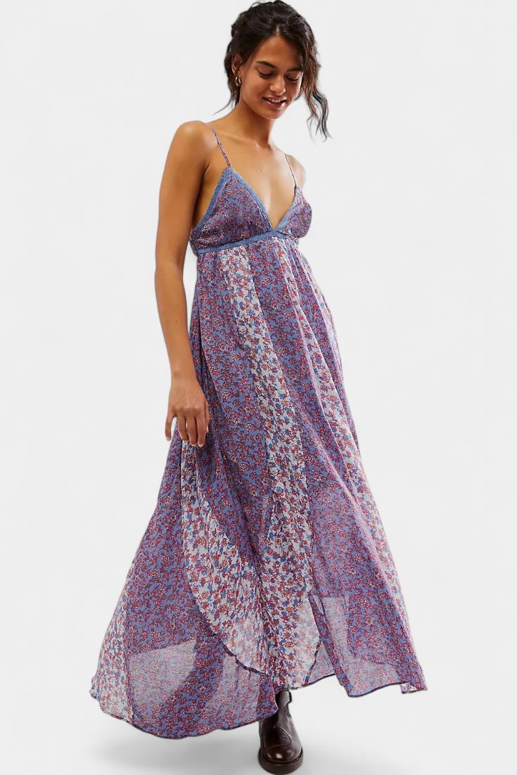 Lexa Exclusiva Vestido Boho Chiffon Espalda Descubierta
