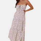 Luzia Vestido Midi Floral Colección Exclusiva Elegante