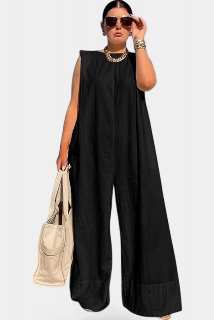 Airla Mono Oversize Sin Mangas Pierna Ancha Limitada