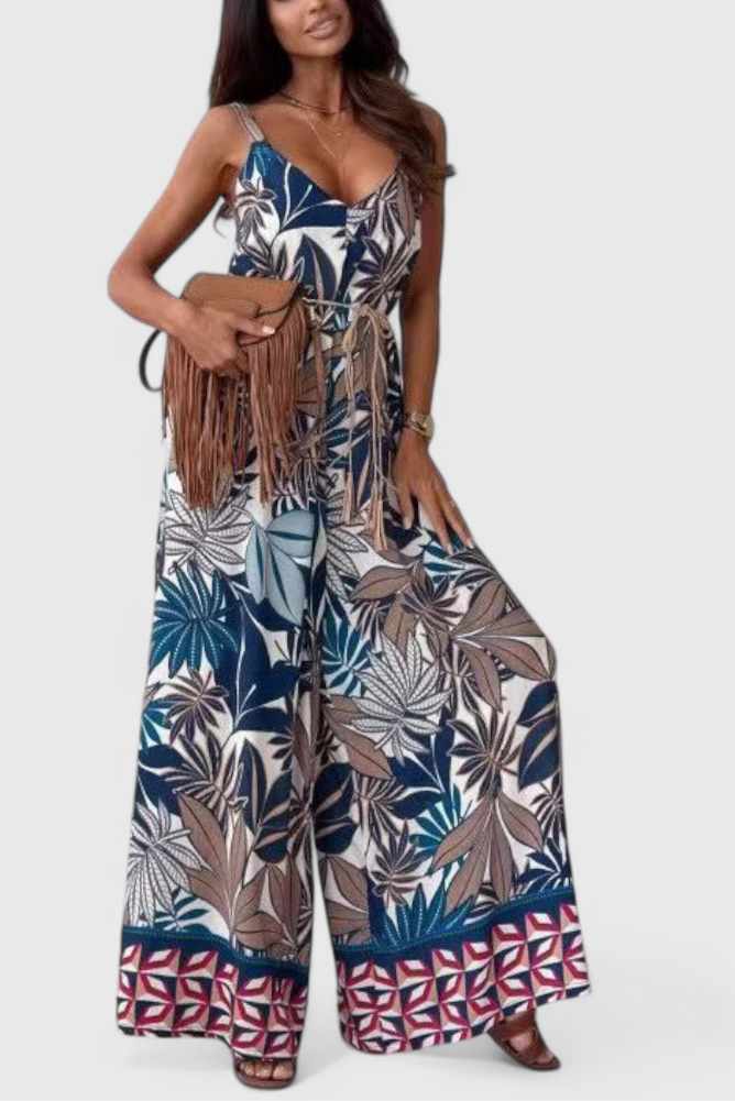 Gabriella Mono Pierna Ancha Estampado Audaz Exclusiva