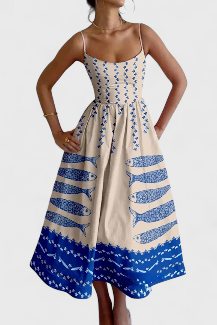 Maricela Vestido Vintage Sardinas Colección Limitada