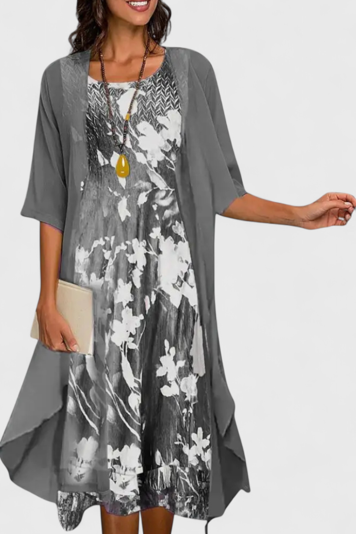 Venezia Vestido Floral Vaporoso Colección Exclusiva
