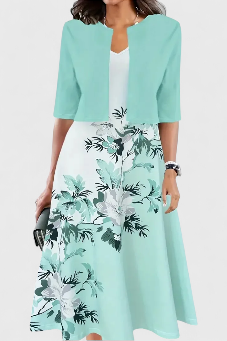 Venezia Vestido Floral Vaporoso Colección Exclusiva