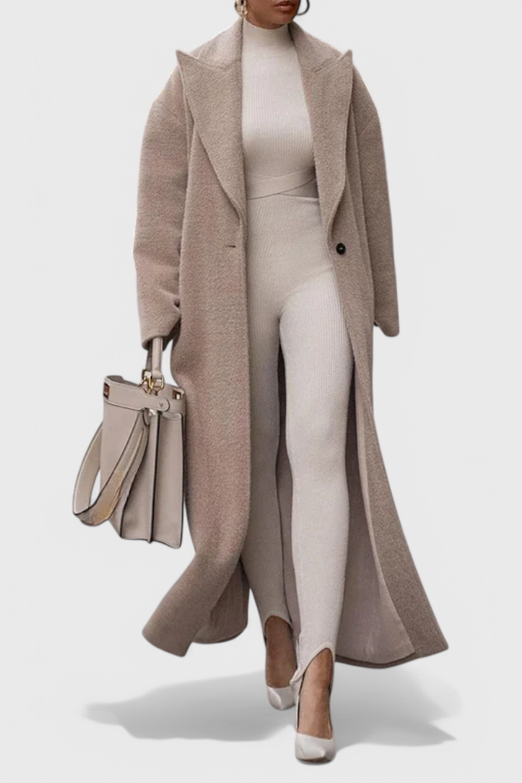 Chloe Abrigo Estructurado Luxe Largo Colección Exclusiva