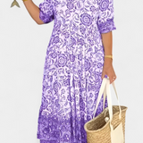 Elcira Vestido Bohemio Floral Mediterráneo Edición Limitada
