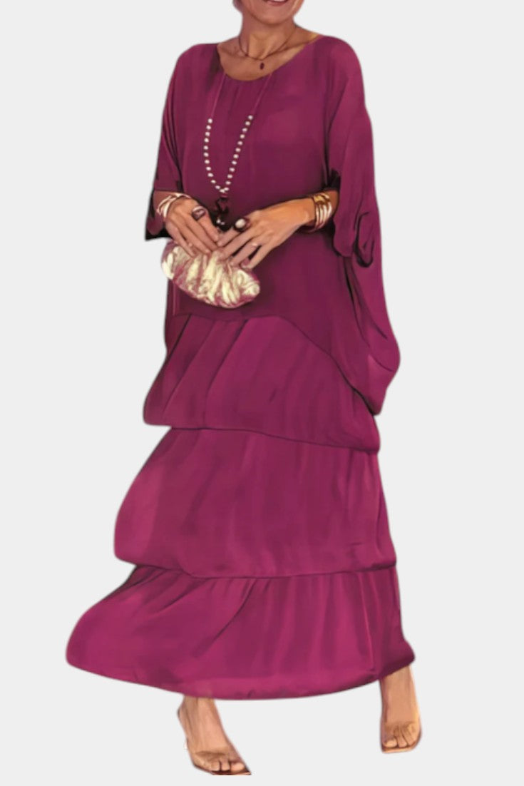 Caroline Vestido Maxi Colección Boho Volantes Exclusiva