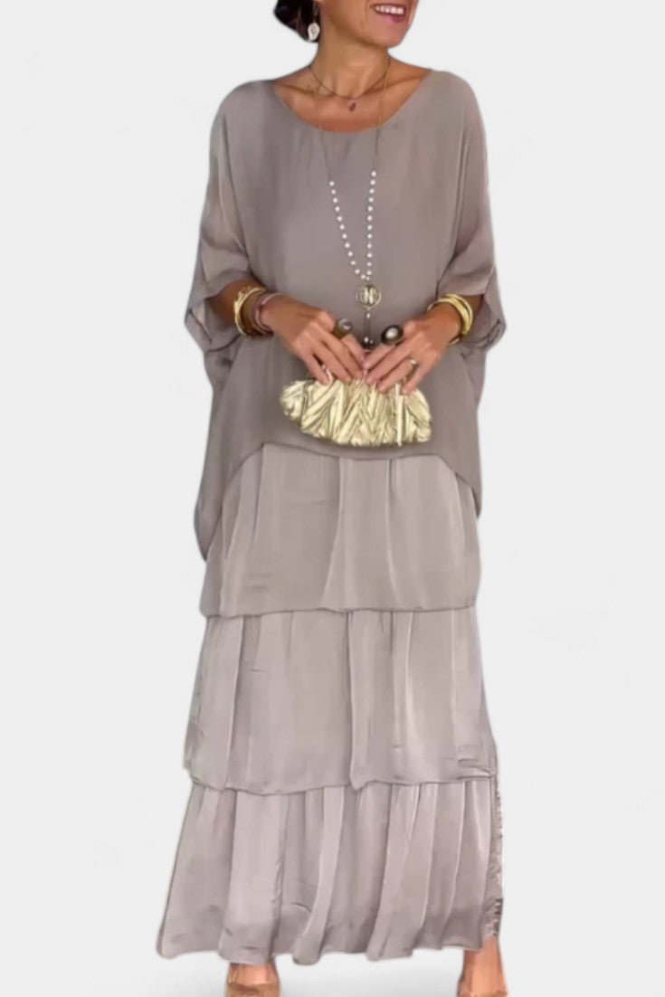 Caroline Vestido Maxi Colección Boho Volantes Exclusiva