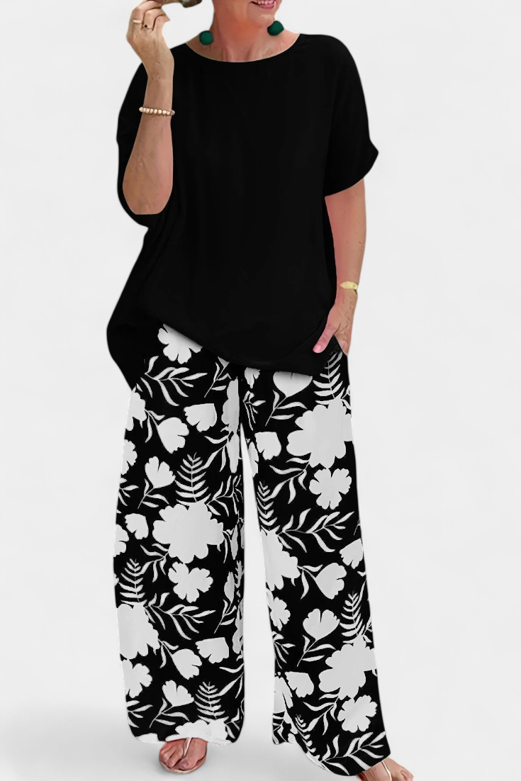 Aivy Conjunto Floral Dos Piezas Colección Toque Relajado