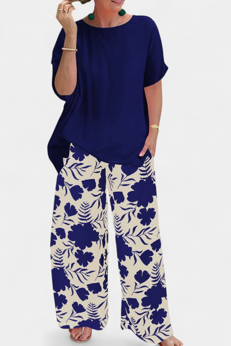 Aivy Conjunto Floral Dos Piezas Colección Toque Relajado