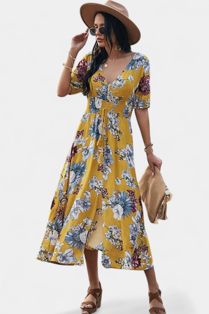 Benoja Vestido Verano Estampado Floral Colección Exclusiva