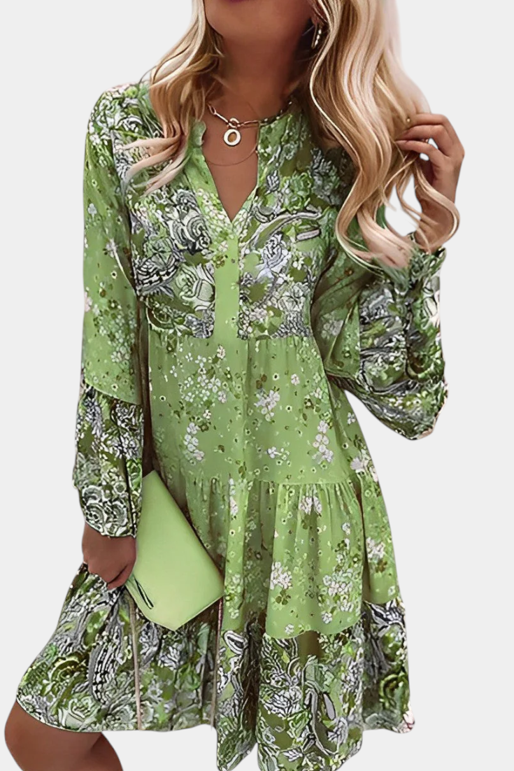 Vera Vestido Mini A Line Boho Colección Exclusiva Edición