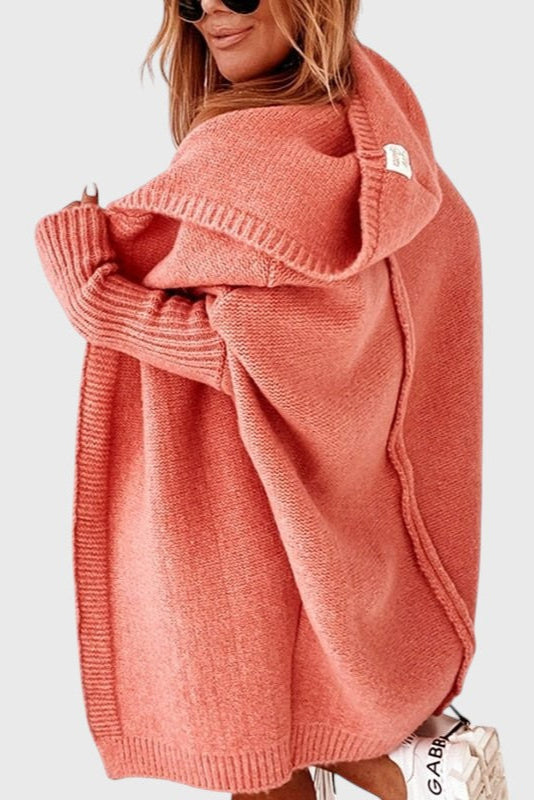 Lovisa Cárdigan Oversized Capucha Tejido Grueso Exclusivo
