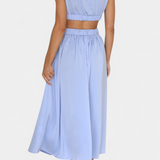 Jocelyn Conjunto Largo Minimalista Exclusivo Escote Alto