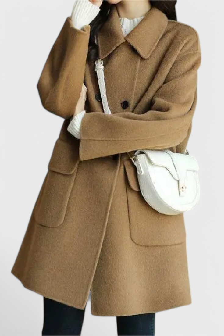Camille Abrigo Lana Largo Colección Elegancia Exclusiva