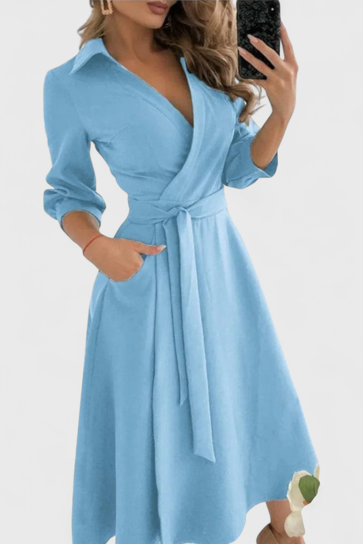 Nadja Vestido Midi Elegante Colección Nadja Exclusiva