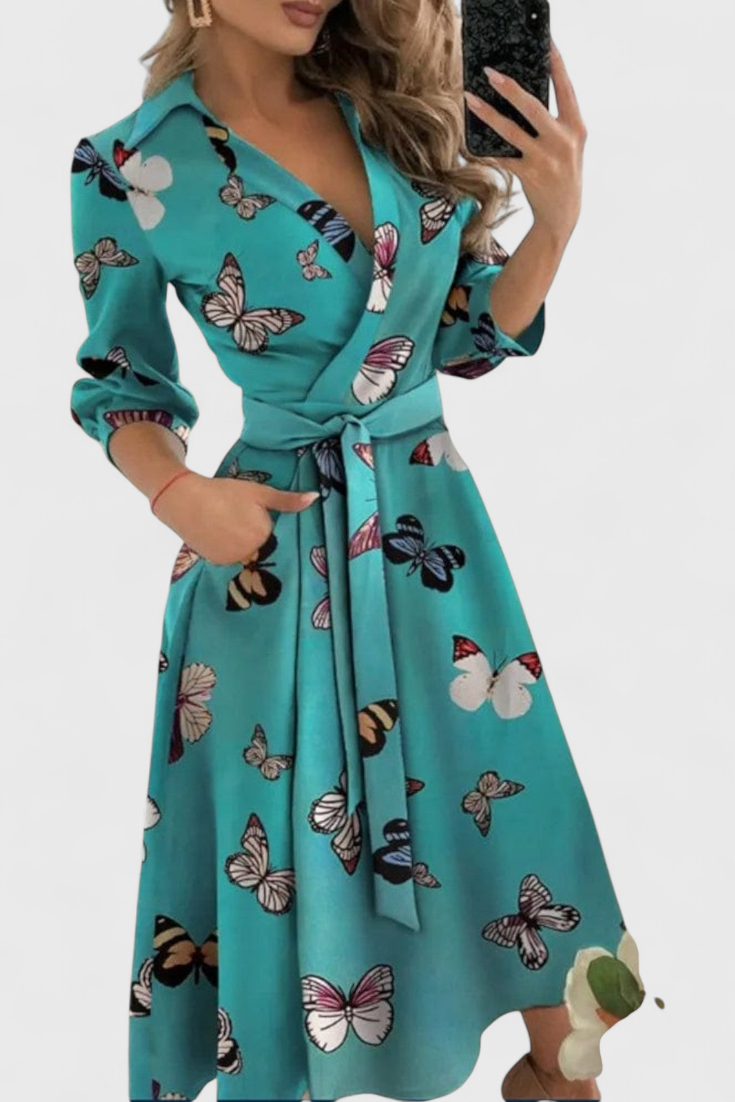 Nadja Vestido Midi Elegante Colección Nadja Exclusiva