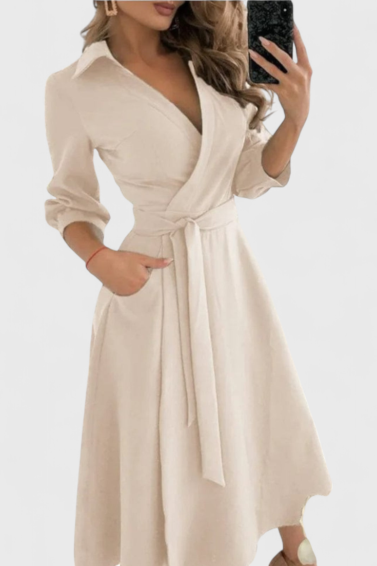 Nadja Vestido Midi Elegante Colección Nadja Exclusiva