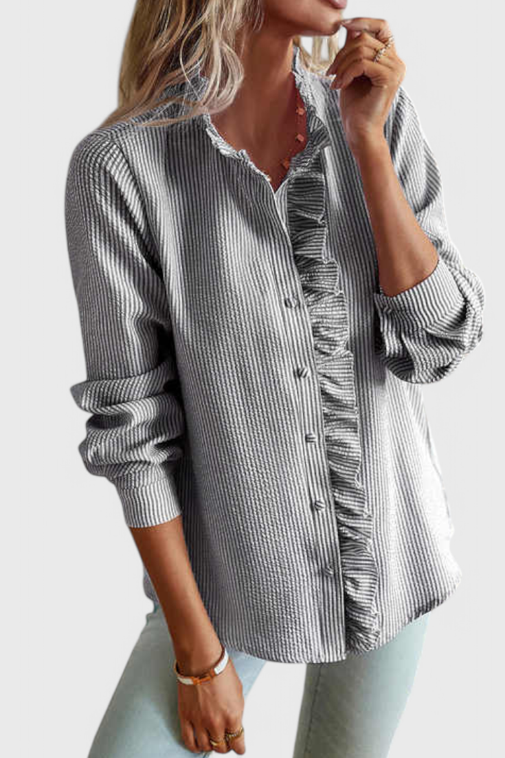 Lily Blusa Vanguardista Seda Colección Exclusiva Urbana