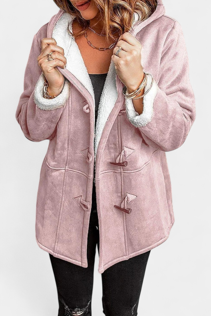 Jessa Abrigo Elegante Capucha Envolvente de Colección Privada