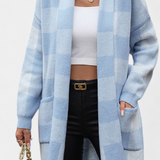 Lovella Cardigan De Cuadros Chic Colección Privada Selecta