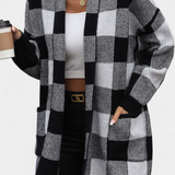 Lovella Cardigan De Cuadros Chic Colección Privada Selecta